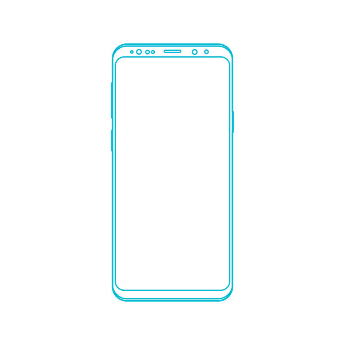 Free Download Vectors, Digital Samsung Galaxy S9 Plus Printable Line Art Svg
