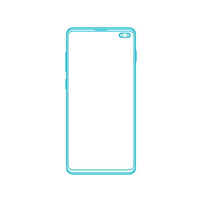 Free Download Vectors, Digital Samsung Galaxy S10 Plus Flat Line Svg Vector