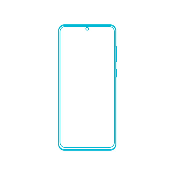 Free Download Vectors, Digital Samsung Galaxy S20 Plus Realistic Outline Svg Vector