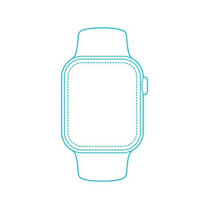Free Download Vectors, Digital Smart Watches Apple Watch Series 8 45Mm Monoline Svg Vector