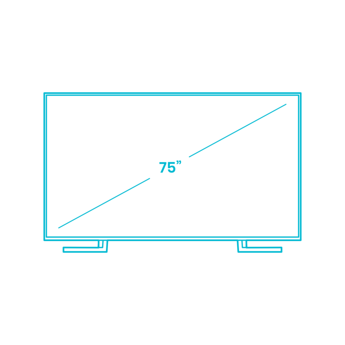 Free Download Vectors, Digital Televisions Tvs Sony X950G Smart Tv 75 Inch Sketch Drawing Svg Vector