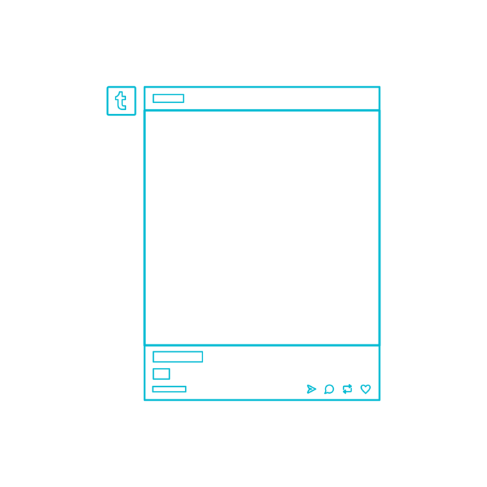 Free Download Vectors, Digital Tumblr Post Photo Clean Outline Svg Vector