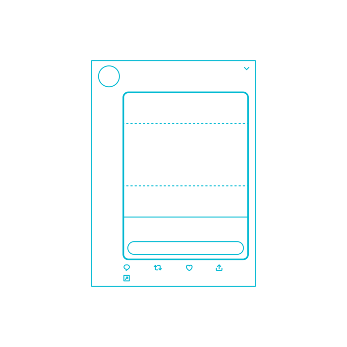 Free Download Vectors, Digital Twitter App Card Image Editable Svg Line Art