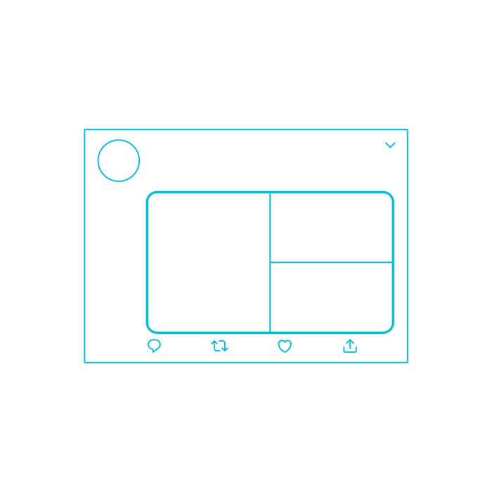 Free Download Vectors, Digital Twitter Tweet Multi Image Ink Drawing Svg Vector
