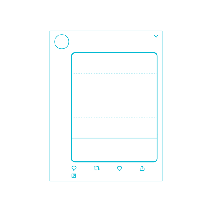 Free Download Vectors, Digital Twitter Website Card Image Flat Line Svg Vector