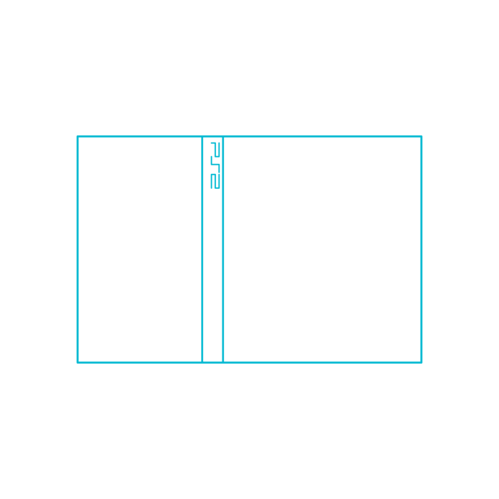 Free Download Vectors, Digital Video Game Consoles Playstation 2 Slim Clean Outline Svg Vector