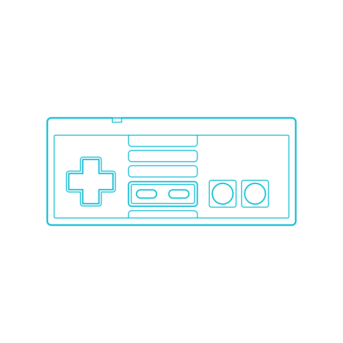 Free Download Vectors, Digital Video Game Controllers Nes Controller Clean Outline Svg Vector