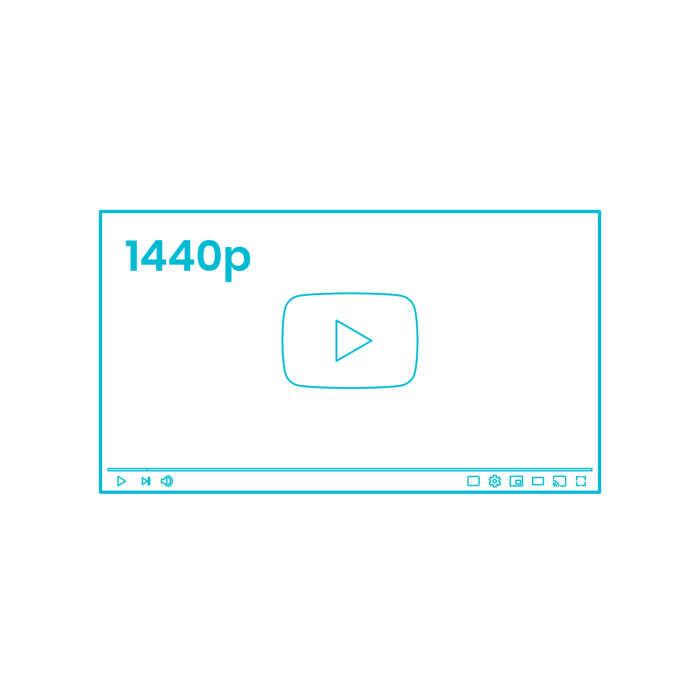 Free Download Vectors, Digital Youtube Video 1440P Svg Vector Tracing Design