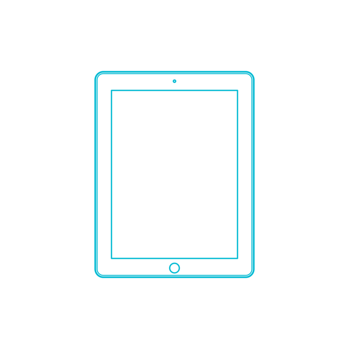 Free Download Vectors, Guide Digital Apple Ipad 2 2Nd Gen Simple Line Art Svg Vector
