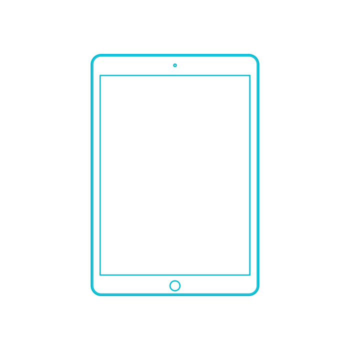 Free Download Vectors, Guide Digital Apple Ipad 7Th Gen Blueprint Style Svg Vector