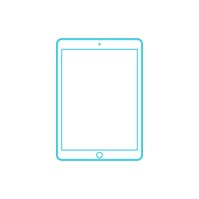 Free Download Vectors, Guide Digital Apple Ipad Air 1St Gen Realistic Outline Svg Vector