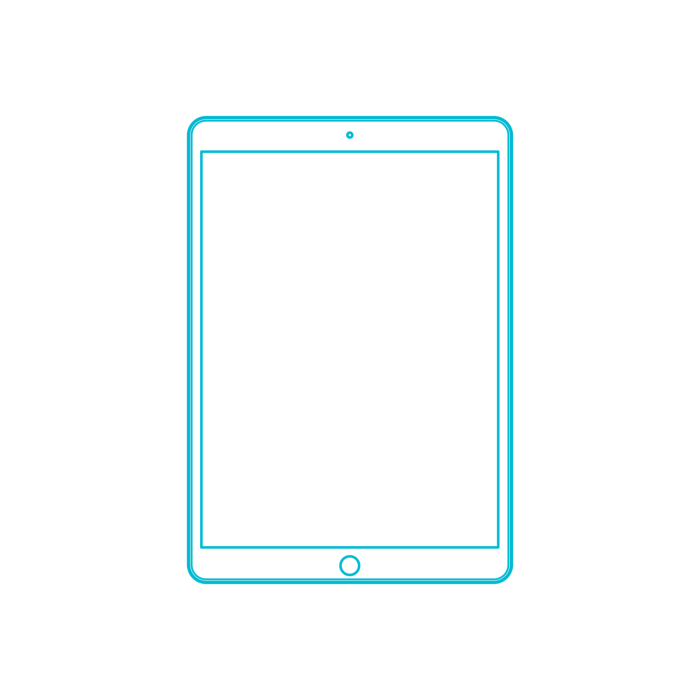 Free Download Vectors, Guide Digital Apple Ipad Pro 10.5 Inch 2Nd Gen Editable Svg Line Art