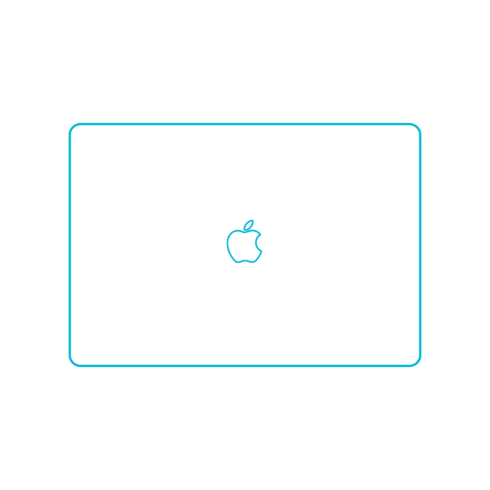 Free Download Vectors, Guide Digital Apple Macbook Pro 15 Inch 4Th Generation Blueprint Style Svg Vector