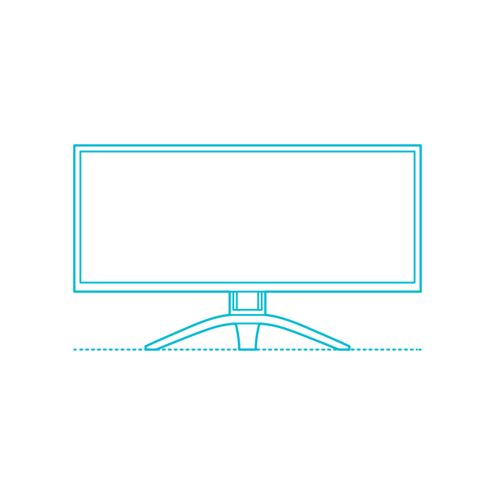 Free Download Vectors, Guide Digital Computer Monitors Displays Aoc Agon Ag352Ucg6 Outline Drawing Svg Vector