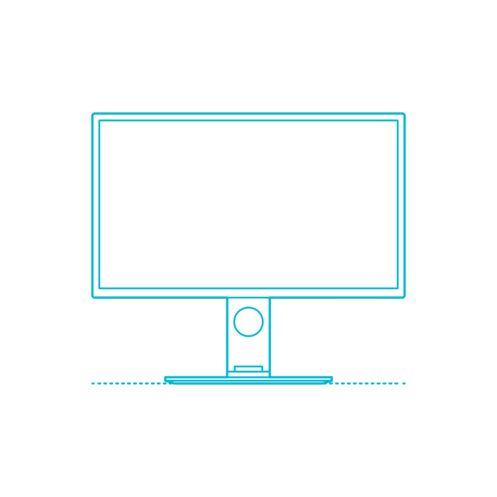 Free Download Vectors, Guide Digital Computer Monitors Displays Benq Pd3200U Clean Outline Svg Vector