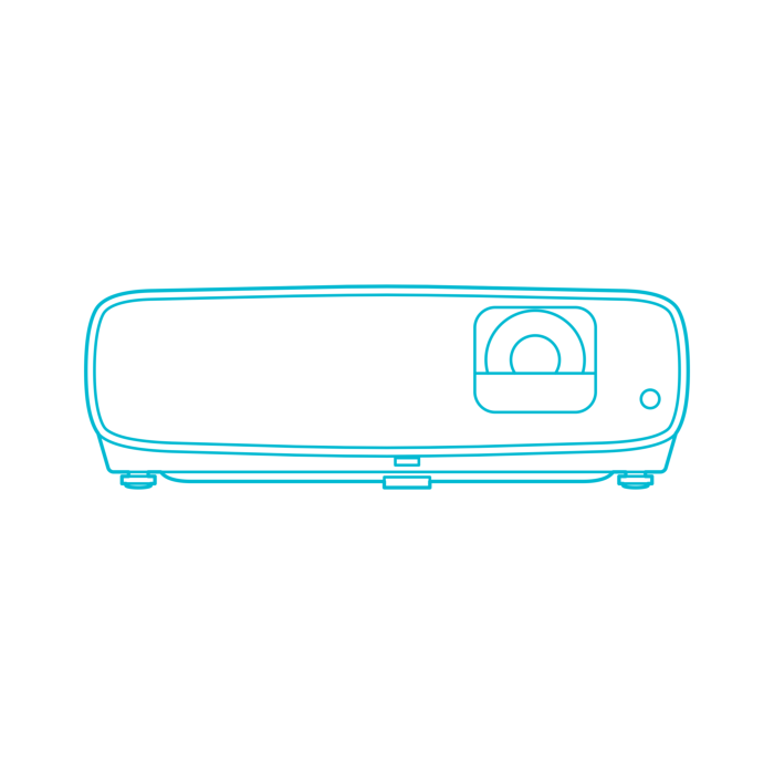 Free Download Vectors, Guide Digital Projectors Benq Ht3550 Simple Line Art Svg Vector