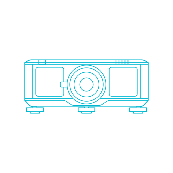 Free Download Vectors, Guide Digital Projectors Benq Pu9730 Simple Line Art Svg Vector