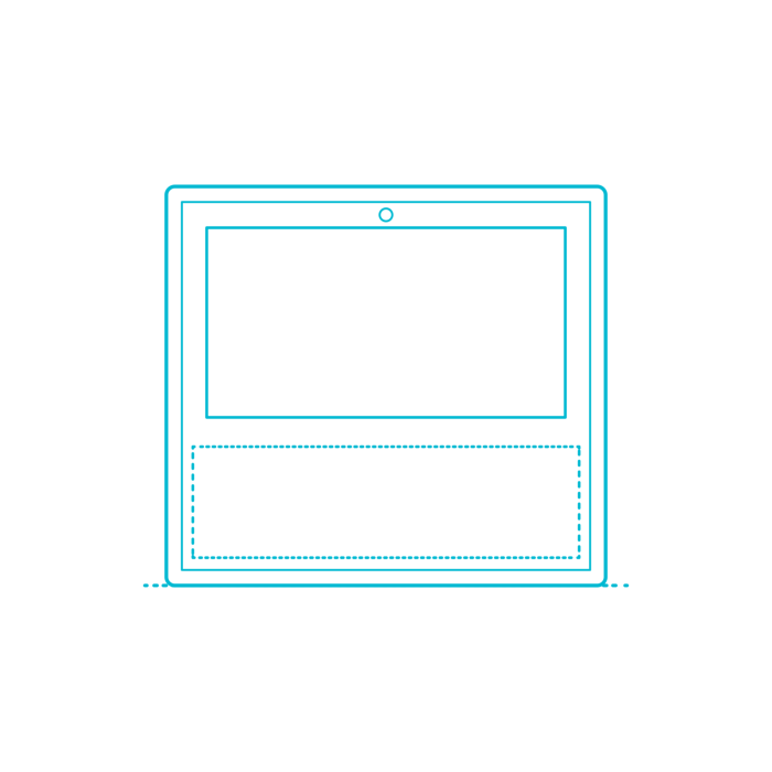 Free Download Vectors, Guide Digital Smart Home Devices Amazon Echo Show 1St Gen Realistic Outline Svg Vector
