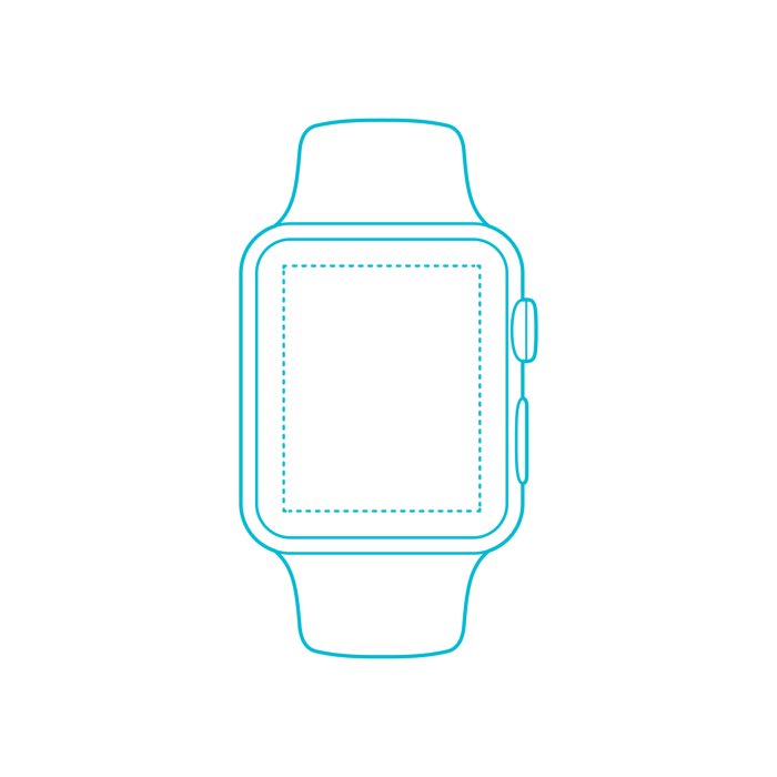 Free Download Vectors, Guide Digital Smart Watches Apple Watch Series 0 First Gen Silhouette Svg Vector