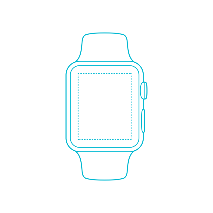 Free Download Vectors, Guide Digital Smart Watches Apple Watch Series 1 Blueprint Style Svg Vector
