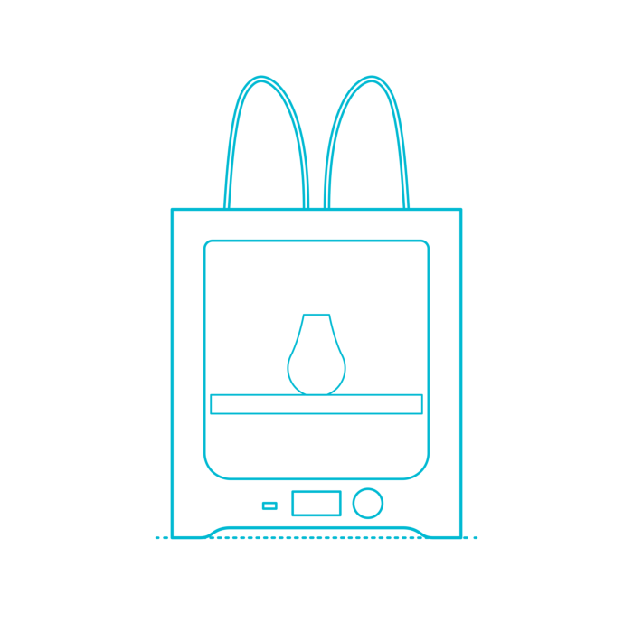 Free Download Vectors, Digital 3D Printers Ultimaker 3 Technical Drawing Svg Vector