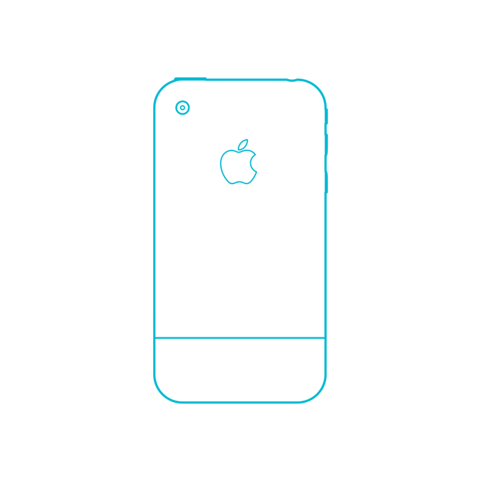 Free Download Vectors, Digital Apple Iphones Apple Iphone 1St Gen Vinyl Cutting Svg File