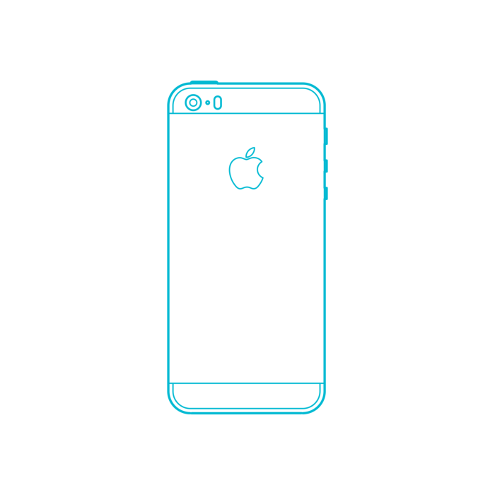 Free Download Vectors, Digital Apple Iphones Apple Iphone 5S 7Th Gen Craft Design Svg File