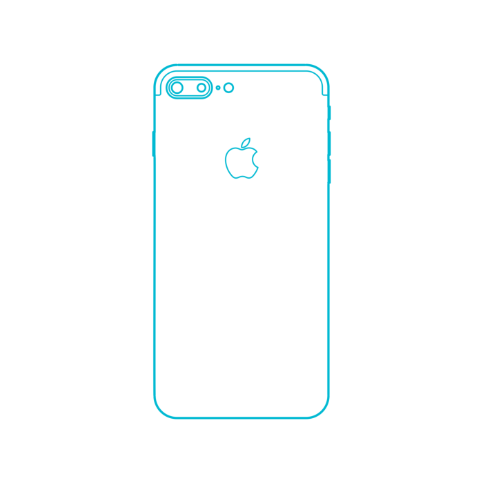 Free Download Vectors, Digital Apple Iphones Apple Iphone 7 Plus 10Th Gen Sketch Svg Vector