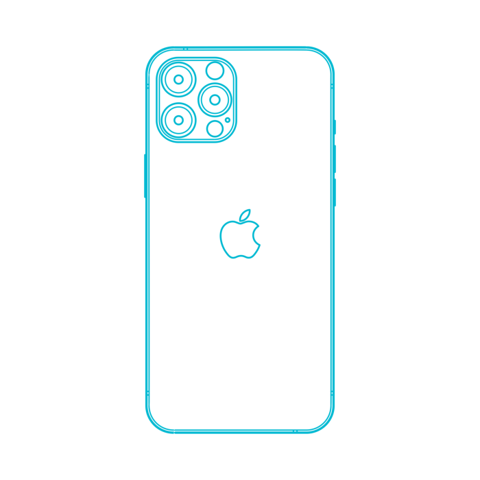 Free Download Vectors, Digital Apple Iphones Apple Iphone 12 Pro Max Sketch Drawing Svg Vector