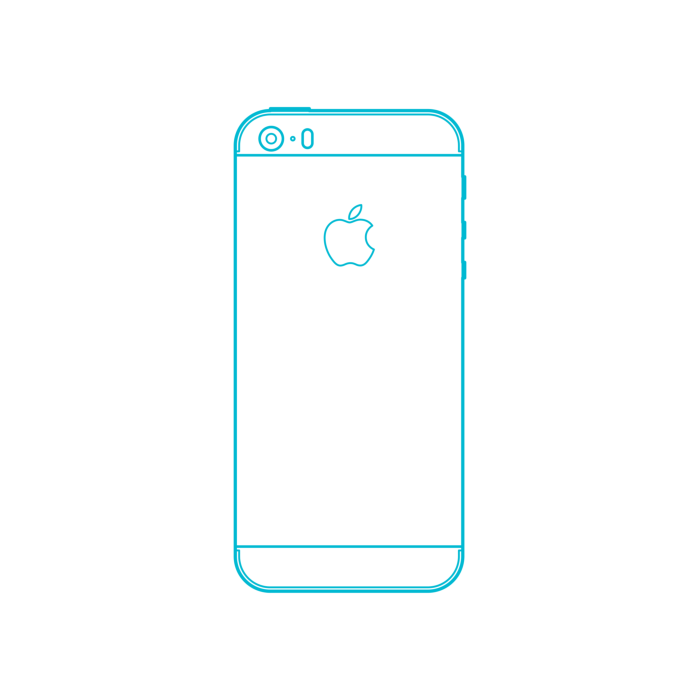 Free Download Vectors, Digital Apple Iphones Apple Iphone Se 9Th Gen Printable Line Art Svg