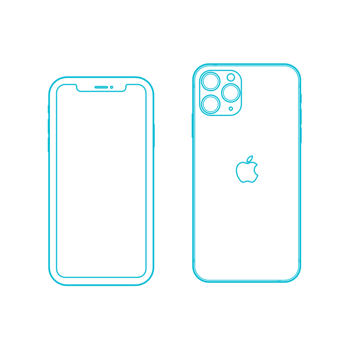Free Vector Digital Apple Iphones Craft Design Svg File