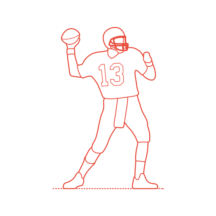Free Download Vectors, Sports American Football Kurt Warner Vinyl Cutting Svg File