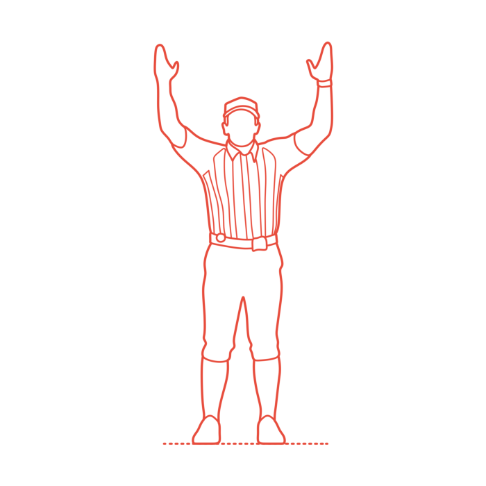 Free Download Vectors, Sports American Football Officials Simple Line Art Svg Vector