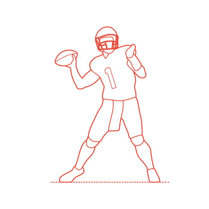 Free Download Vectors, Sports American Football Tua Tagovailoa Outline Drawing Svg Vector
