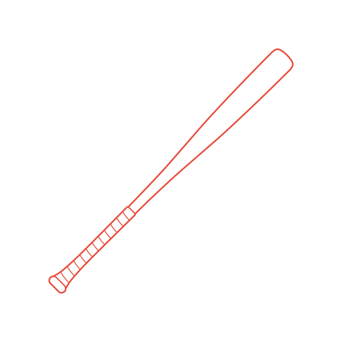 Free Download Vectors, Sports Baseball Bat Outline Drawing Svg Vector