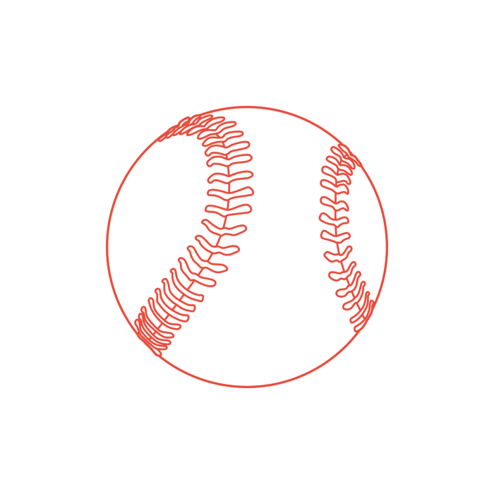 Free Download Vectors, Sports Baseball Editable Svg Line Art