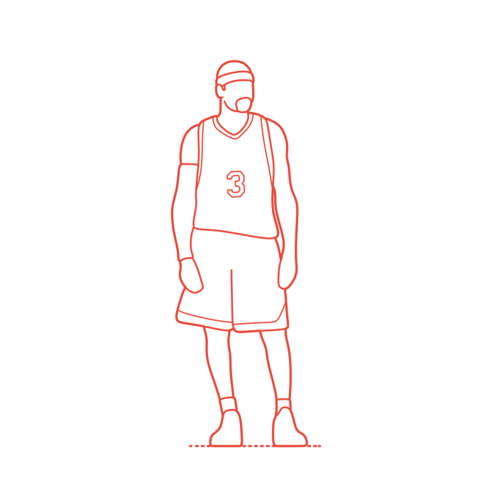 Free Download Vectors, Sports Basketball Allen Iverson Clean Outline Svg Vector