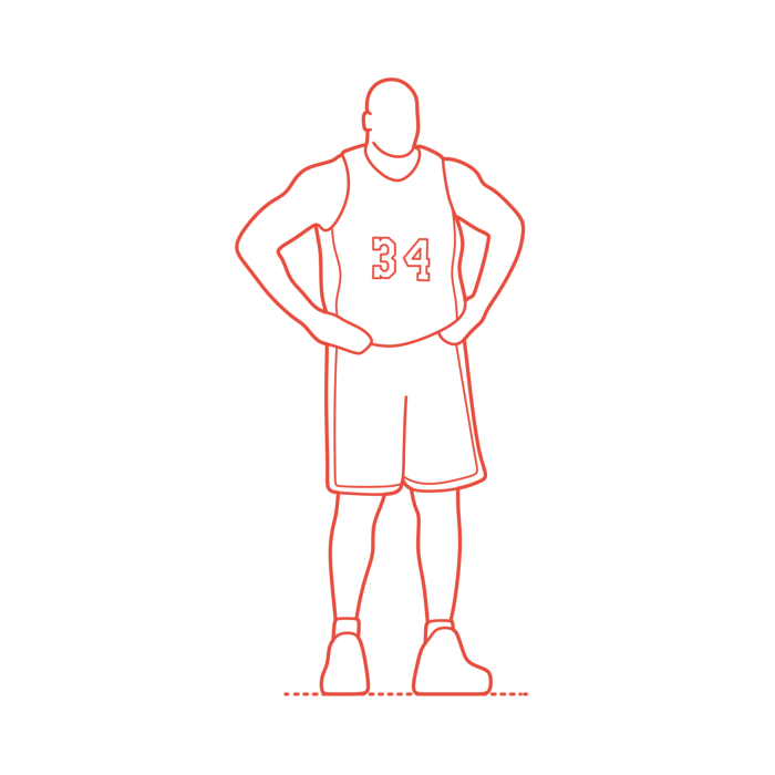 Free Download Vectors, Sports Basketball Shaquille Oneal Shaq Monoline Svg Vector