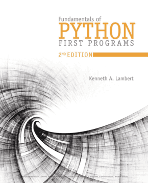 Fundamentals of Python First Programs 2nd Edition Book