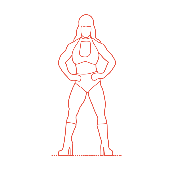 Free Download Vectors, Sports Bodybuilding Joan Marie Laurer Chyna Outline Drawing Svg Vector