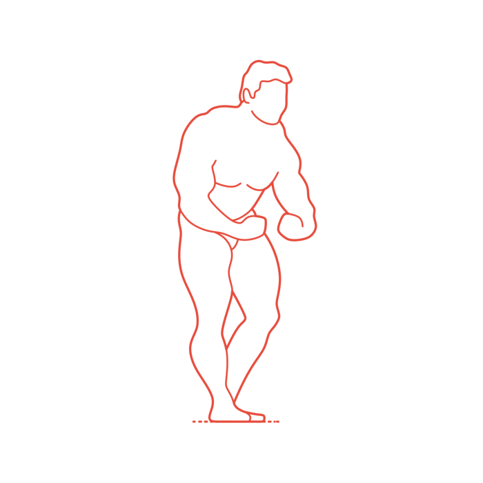 Free Download Vectors, Sports Bodybuilding Most Muscular Pose Craft Design Svg File