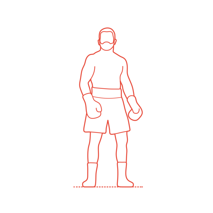 Free Download Vectors, Sports Boxing Canelo Alvarez Blueprint Style Svg Vector