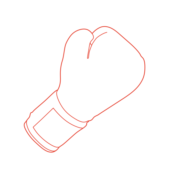 Free Download Vectors, Sports Boxing Flat Line Svg Vector