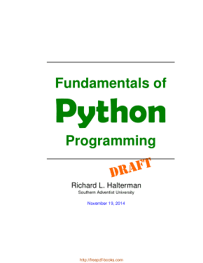 Fundamentals of Python Programming Book