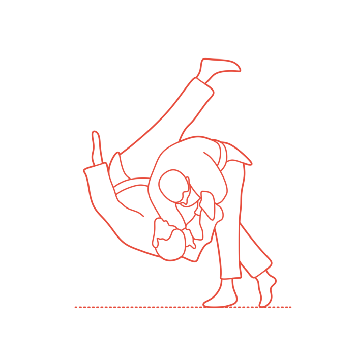 Free Download Vectors, Sports Combat Sports Judo Sticker Outline Svg File