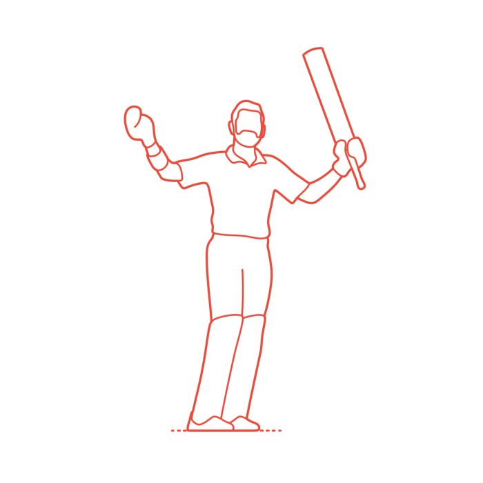 Free Download Vectors, Sports Cricket Virat Kohli Monoline Svg Vector