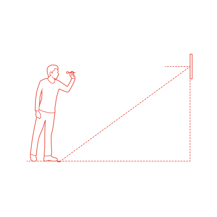 Free Download Vectors, Sports Darts Distance Regulations Editable Svg Line Art