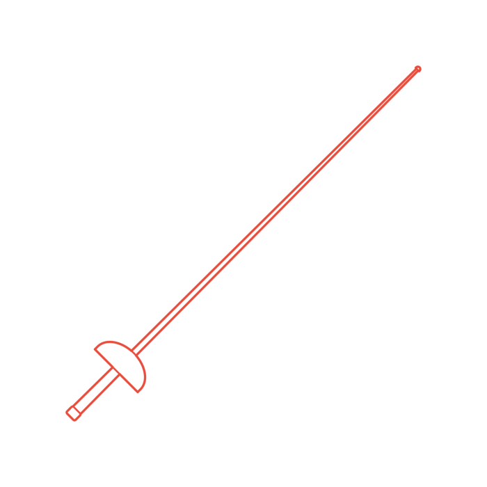 Free Download Vectors, Sports Fencing Epee Contour Svg Vector