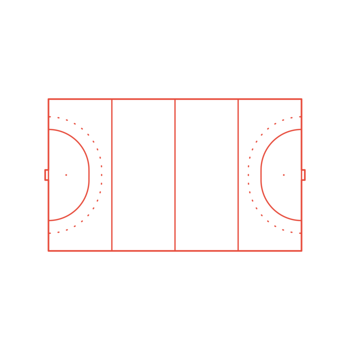 Free Download Vectors, Sports Field Hockey Pitch Blueprint Style Svg Vector