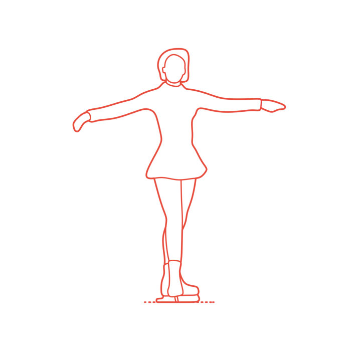 Free Download Vectors, Sports Figure Skating Peggy Fleming Editable Svg Line Art